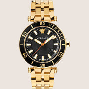 Versace Mens Greca Watch Two-Tone Bold Icon VEZ300721