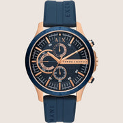 Armani Exchange Mens Urban Watch Blue Silicone Strap AX2440