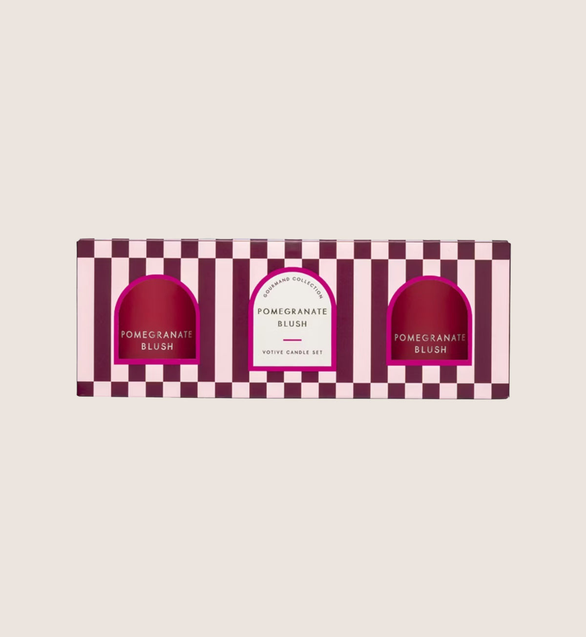 Landon Tyler Pomegranate Blush Candle Gift Set 3 x 60g candle Fragrance Gift Set For Her
