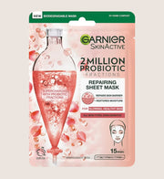 Garnier SkinActive Probiotic Repairing Face Sheet Mask With 2 Million Probiotic Fractions With Probiotic Fractions