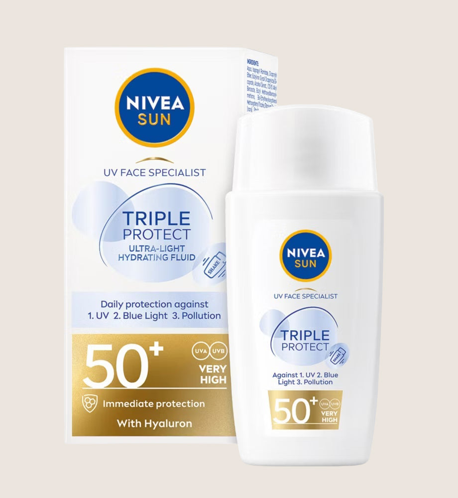 NIVEA SUN UV Face Specialist Triple Protect Sun Cream Fluid SPF50+ 40ml