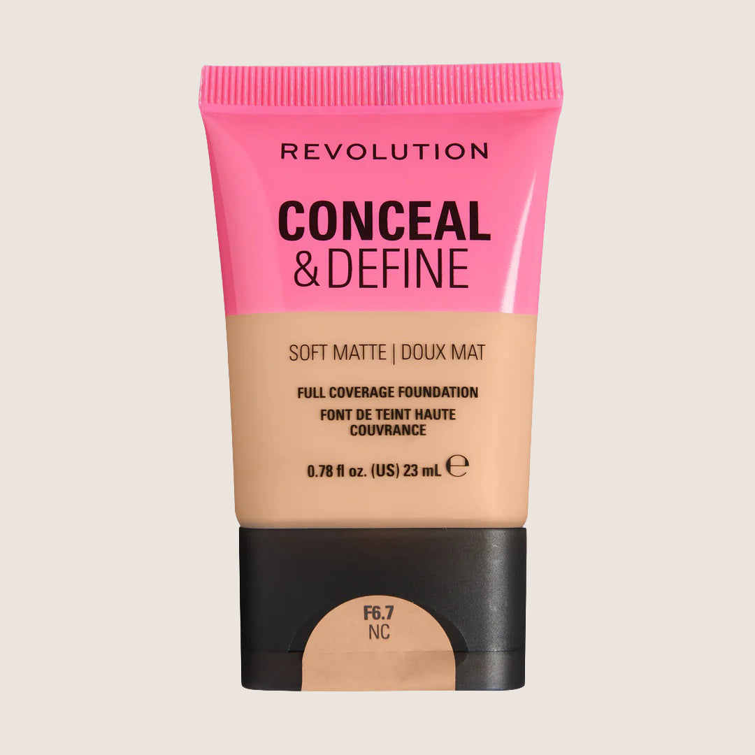 Revolution Conceal & Define Soft Matte Tube Foundation Flawless Base