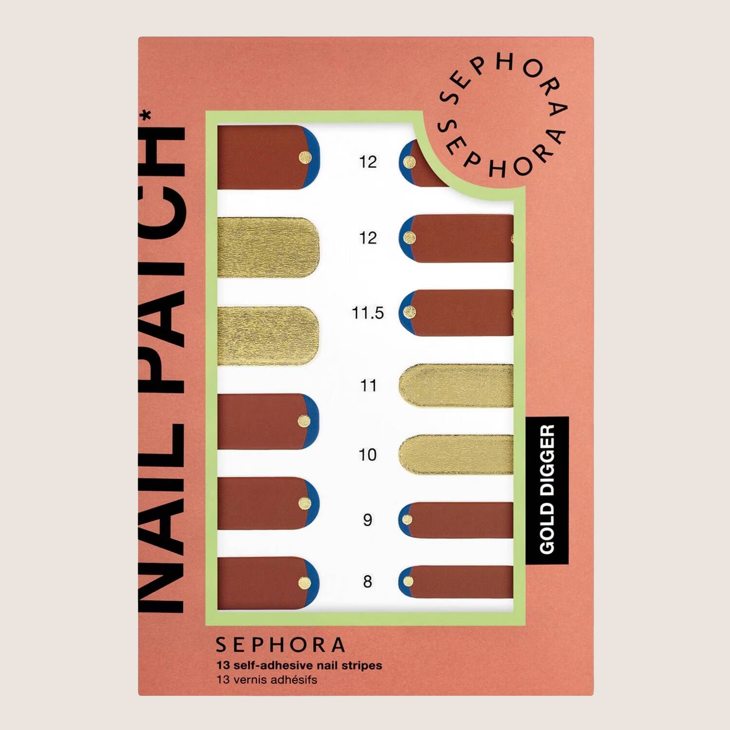 Sephora Collection Self-Adhesive Nail Stripes Kit Nail Art Decoration Set