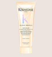 Kérastase Gloss Absolu Conditioner For All Hair Types, With Glycolic Acid, Hyaluronic Acid & Wild Rose Conditioning Care 75ml