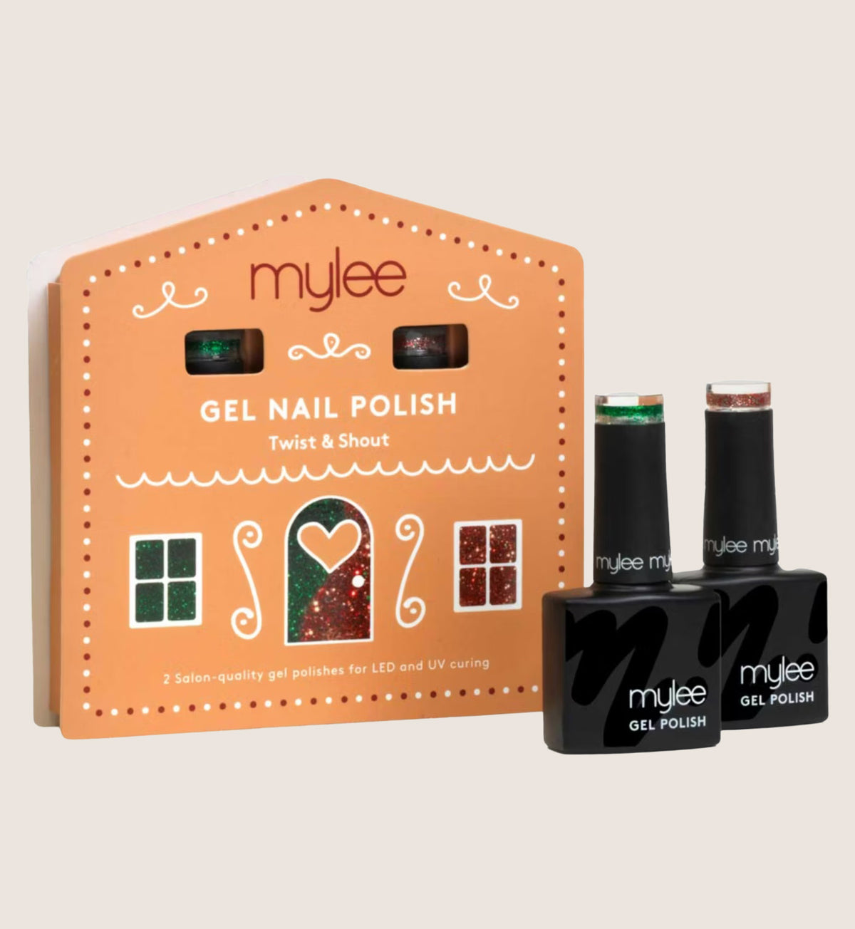 Mylee Gel Nail Polish Twist and Shout Gel Polish Duo 2 x 8ml Beauty Gift Set For Her
