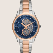 Armani Exchange Mens Dress Watch Two Tone Stainless Steel Bracelet AX1874