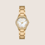Michael Kors Women's Sage White Dial Gold Case Watch MK4822