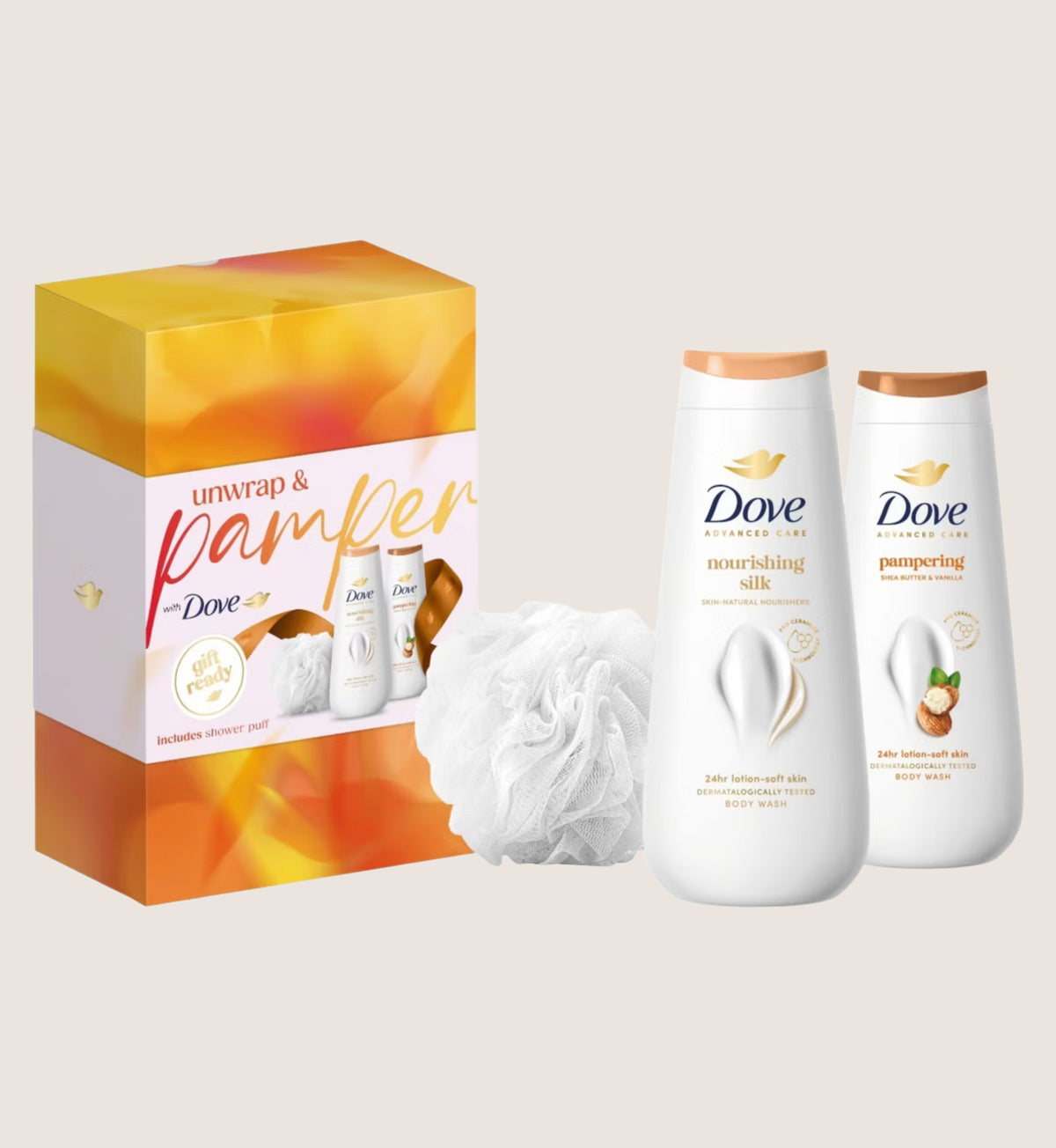 Dove Pamper Bodywash Collection Bath & Body Gift Set For Her