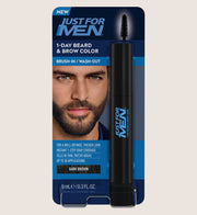 Just For Men 1-Day Beard & Brow Colour Dark Brown Dye-Free Temporary Colour 9ml