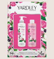 Yardley London English Rose Body Wash And Lotion Bath & Body Gift Set For Her