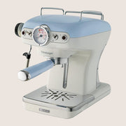 ARIETE Vintage Espresso 1389 Coffee Machine Steam Wand ESE Pod Compatible 0.9L - Blue
