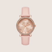 Michael Kors Women's Corey Clear Stone-Set Rose Gold Dial Watch MK7552