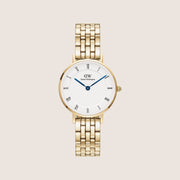Daniel Wellington Women's Petite Gold Steel White Dial Watch DW00100682