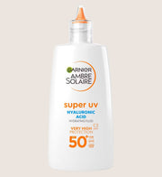 Garnier Ambre Solaire SPF 50+ Super UV Face Protection Sun Cream Fluid SPF50+ 40ml