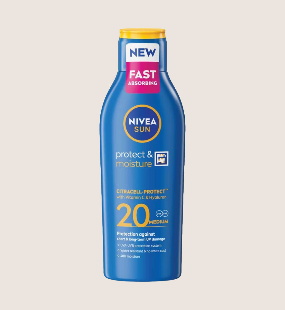 NIVEA SUN Protect & Moisture Sun Cream Lotion SPF20 200ml