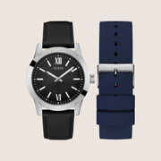 Guess Mens Crescent Watch Black Dial GW0630G1