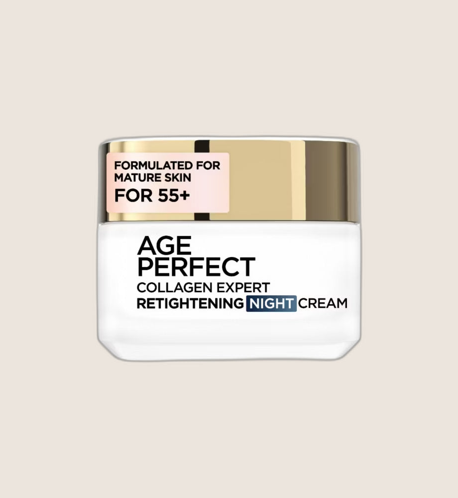 L’Oréal Paris Age Perfect Collagen Expert Retightening Night Cream with Collagen Peptides 50ml