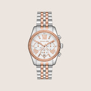 Michael Kors Women's Lexington Chronograph White Dial Watch MK4985