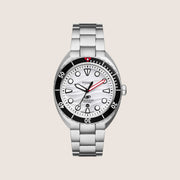 Fossil Mens Breaker White Dial Two Tone Watch FS6063