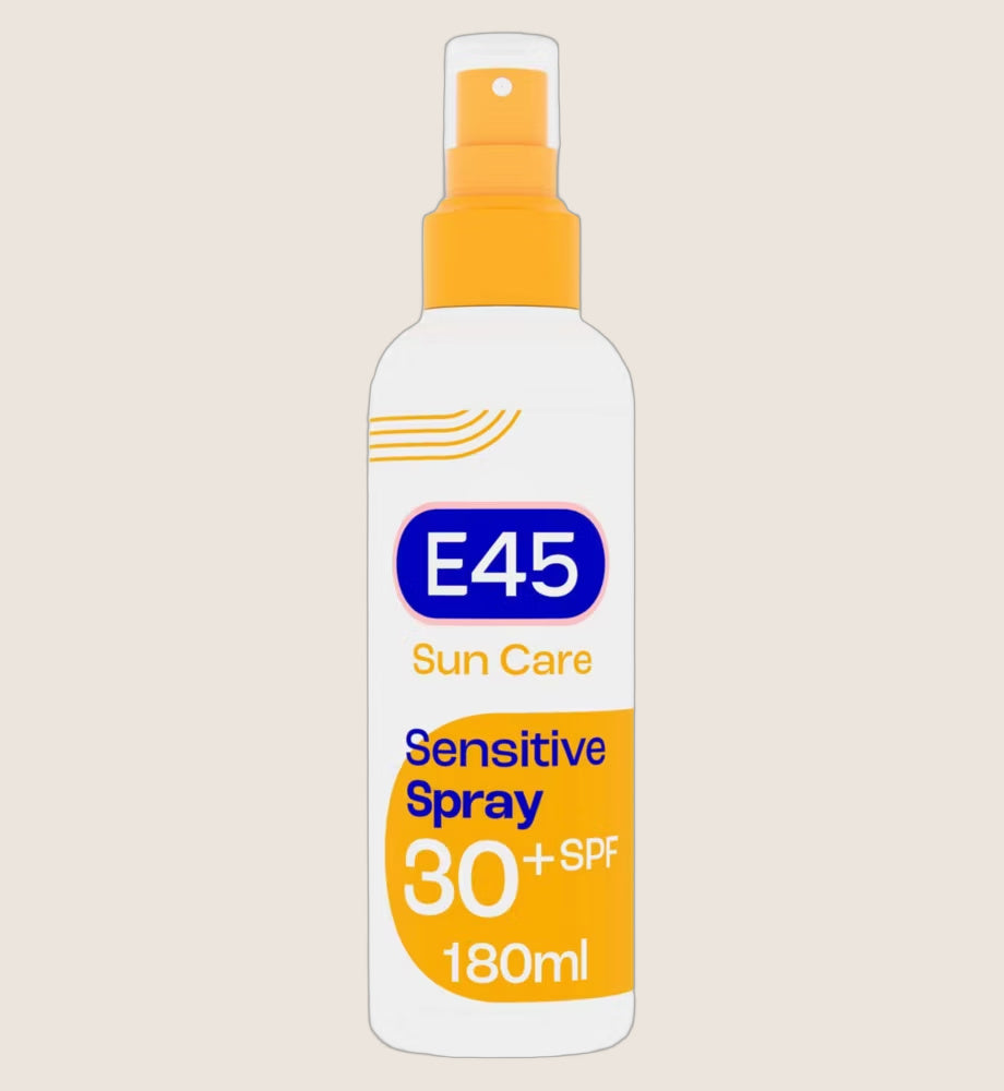E45 Sun Body Cream Spray for Sensitive Skin SPF 30 180ml