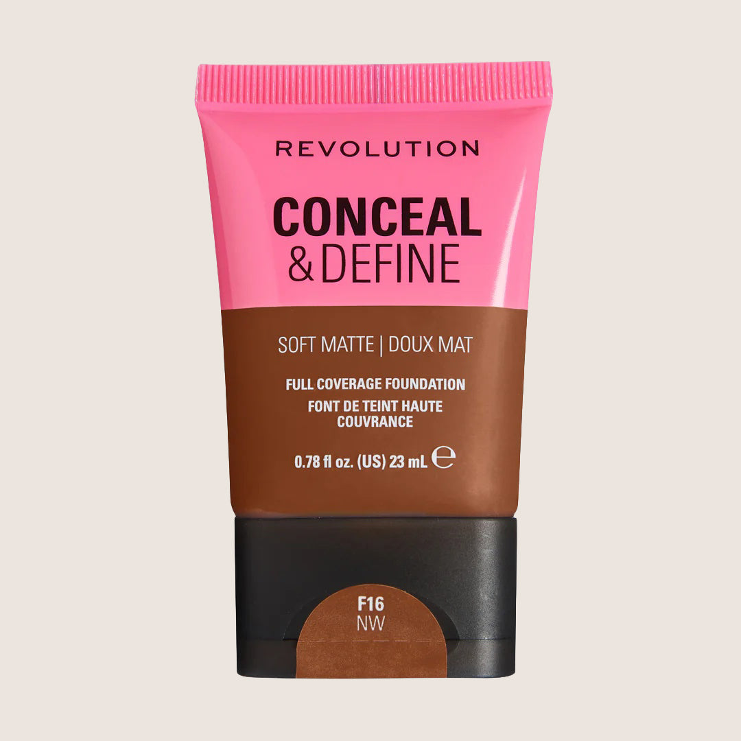 Revolution Conceal & Define Soft Matte Tube Foundation Flawless Base