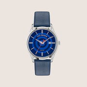 Ted Baker Mens Leytonn Blue Dial Blue Leather Strap Watch BKPLTF302