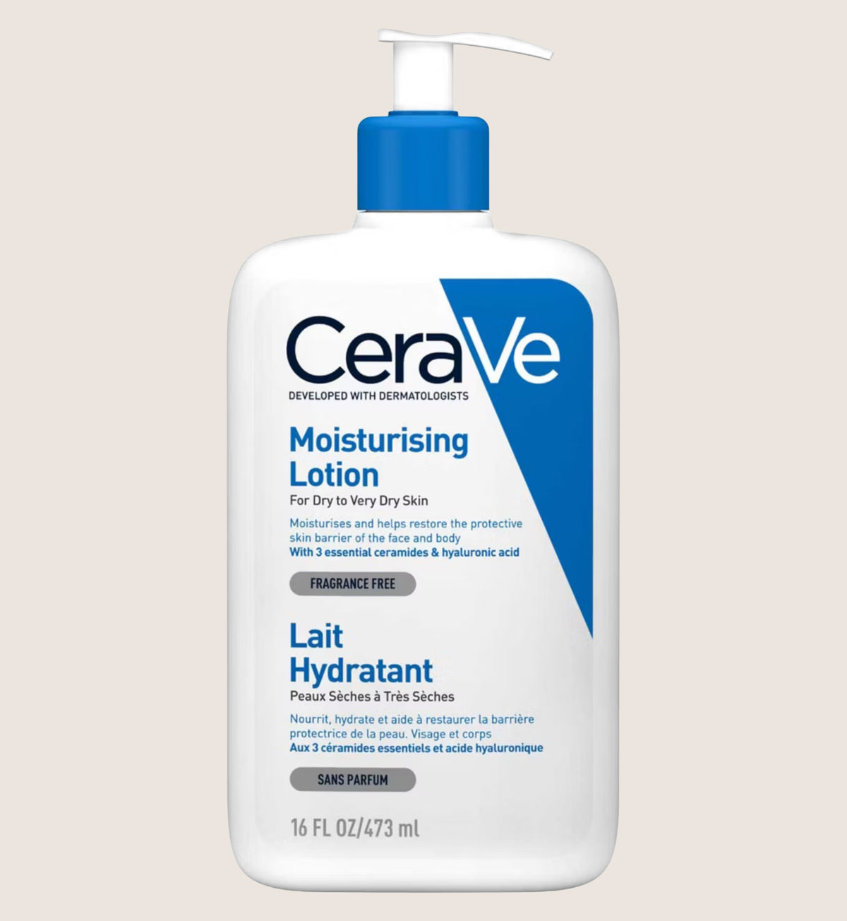 CeraVe Moisturising Lotion with Ceramides for Face & Body, Normal to Very Dry Skin 473ml