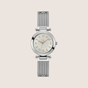 GC Ladies Silver Bracelet Deployment Clasp Arabic Numeral Silver Dial Watch Y59004L1MF