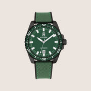 Tommy Hilfiger Men's Watch Green Dial Automatic Textile Strap 1792161