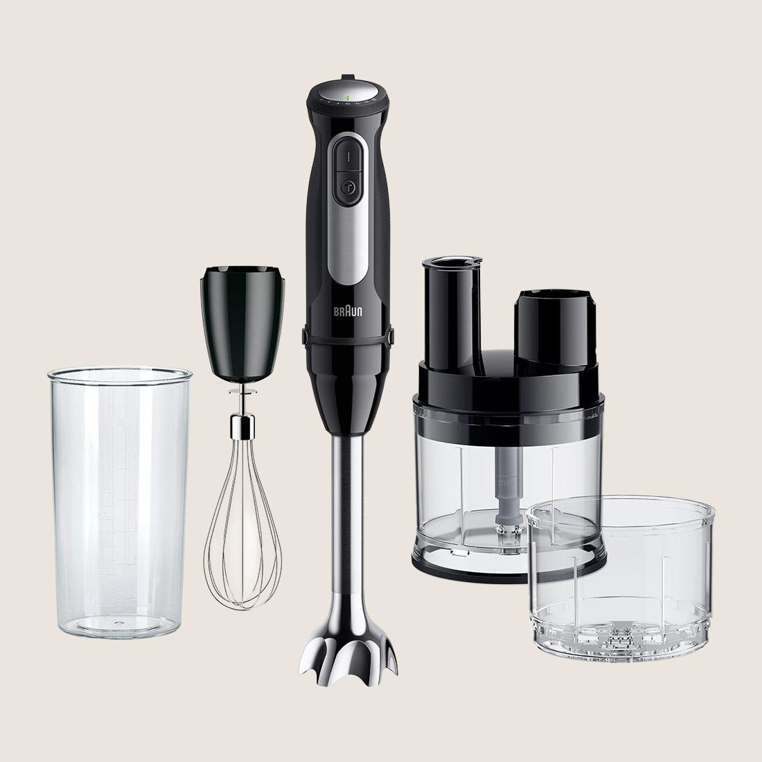 Braun MultiQuick 5 Pro MQ55755M Hand Blender 1000W 0.6L with Accessories - Black