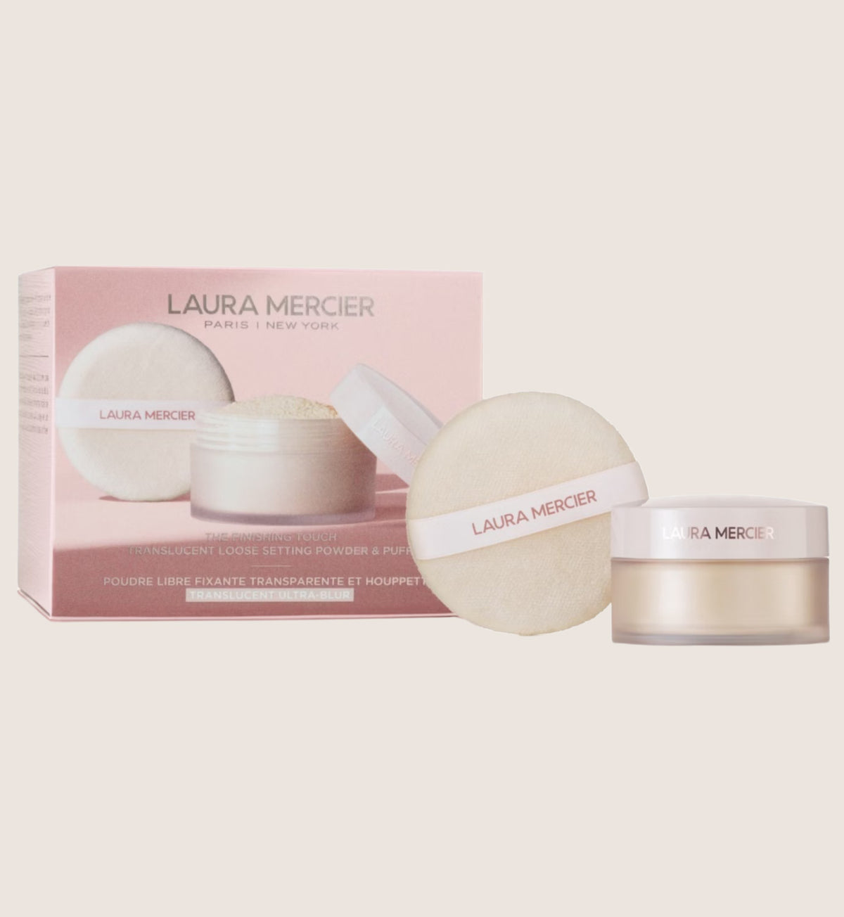 Laura Mercier The Finishing Touch Translucent Loose Setting Powder-Ultra Blur & Puff 20g Beauty Gift Set For Her