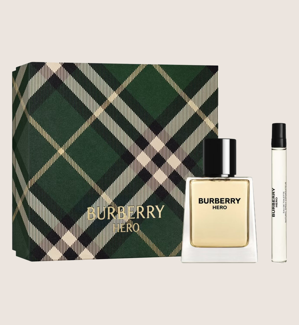 Burberry Hero Eau De Toilette For Men Duo Gift Set 50ml & 10ml Fragrance Gift Set For Him