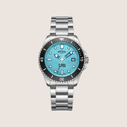 Rotary Mens Seamatic Automatic Blue Dial Stainless Steel Bracelet Diver Watch GB05430-57