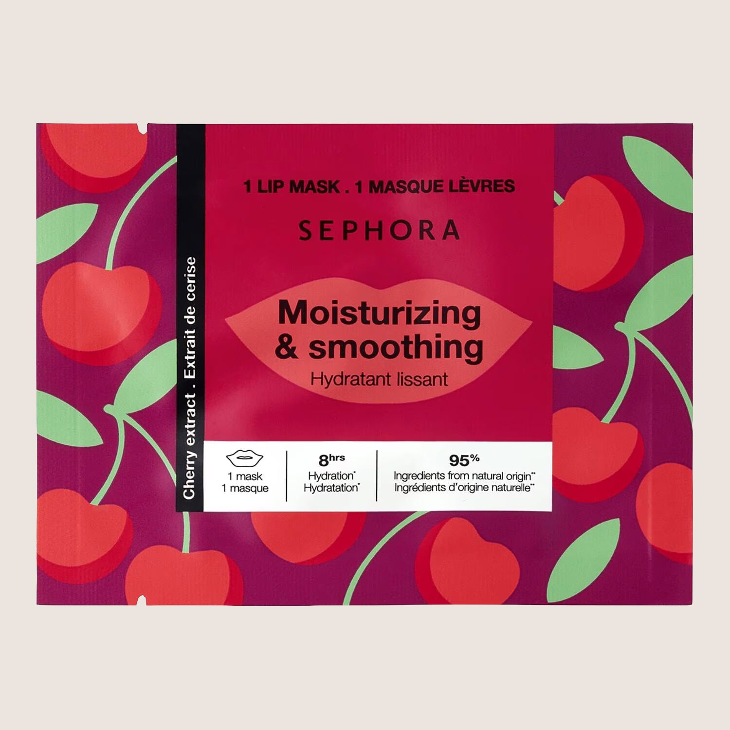 Sephora Collection Cherry Lip Mask 5-Minute Moisturizing Treatment