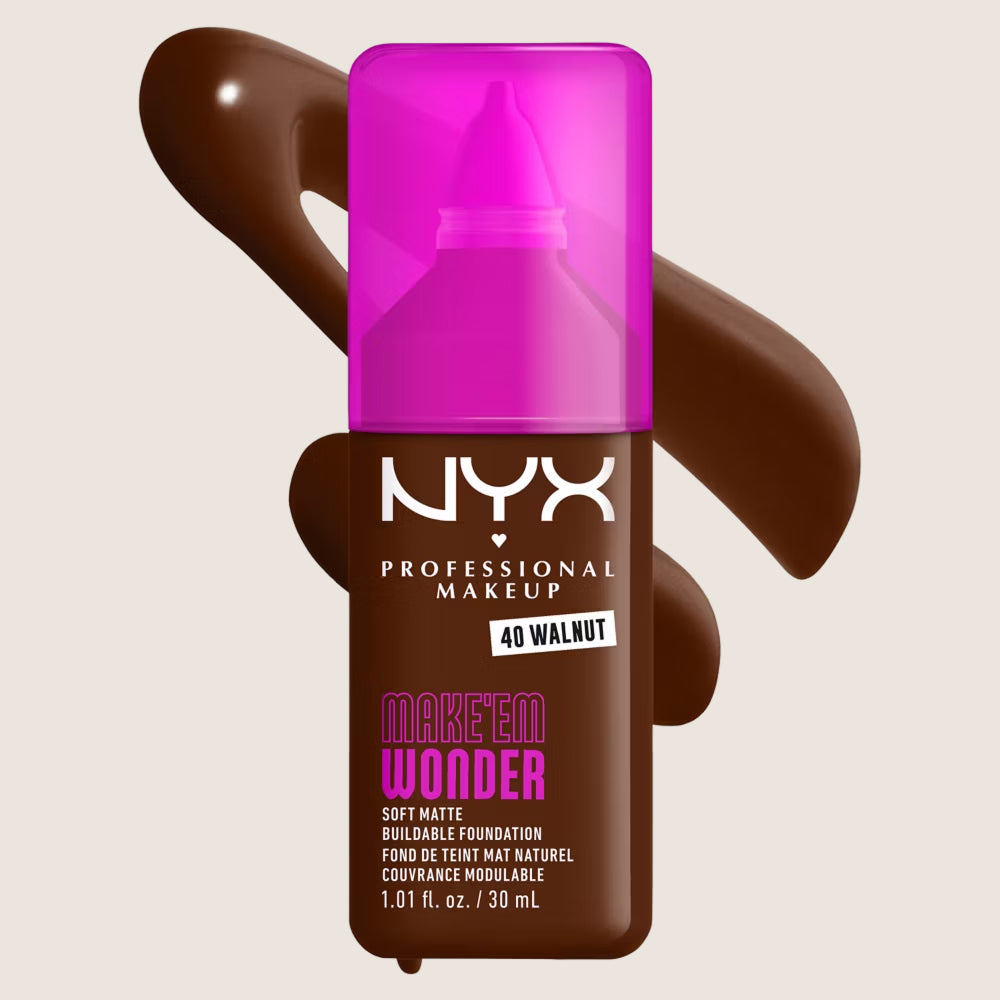 NYX Professional Makeup Make EM Wonder 24H Soft Matte Foundation 24-Hour Wear