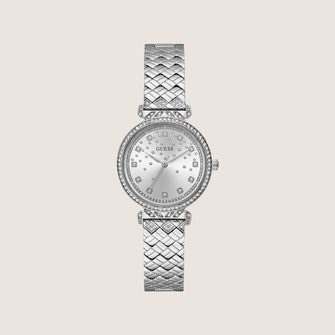 Guess Women's Enchantment Watch Crystal-Set Silver Dial GW0763L1