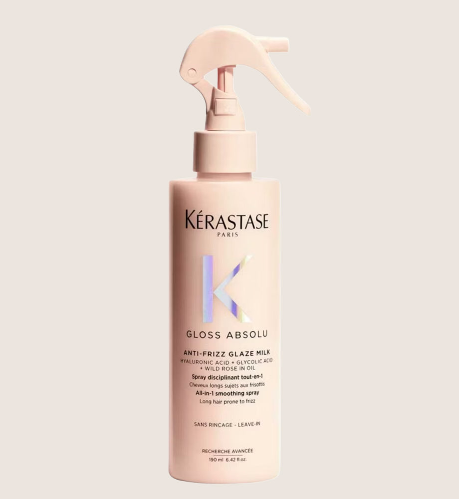 Kérastase Gloss Absolu Hair Treatment Spray, Heat Protection for All Hair Types Luminous Shine 190ml
