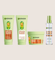 Garnier Keratin Sleek Bundle Shampoo, Conditioner & Mask Set