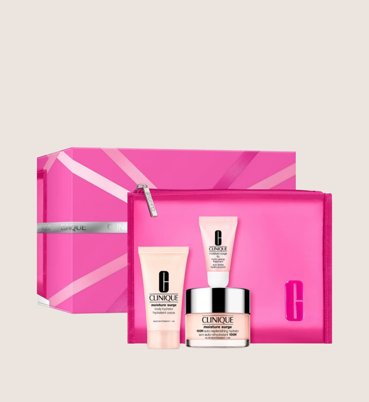 Clinique Moisture Surge Hydration Face, Body & Lip Skincare Gift Set For Her