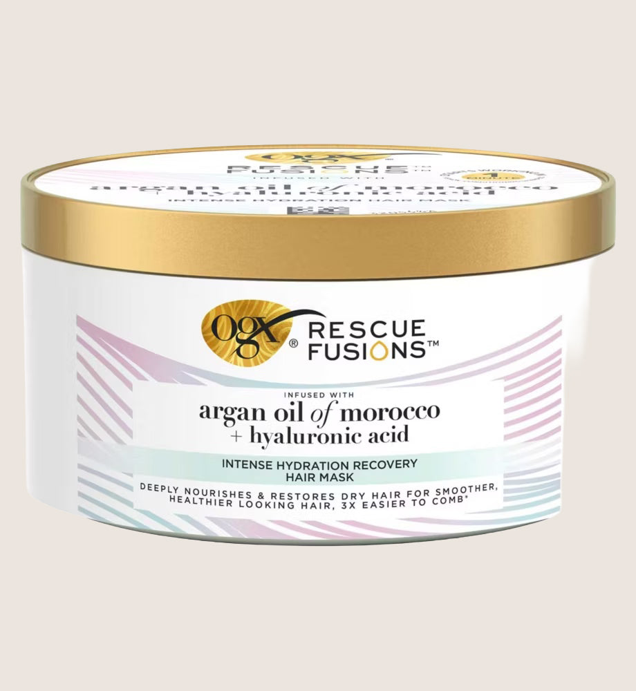 OGX Rescue Fusions Argan Oil & Hyaluronic Acid Intense Hydration Recovery Hair Mask 285ml