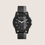 Armani Exchange Men's Sport Watch Two-Tone Dial Two-Tone Plastic Strap AX1331