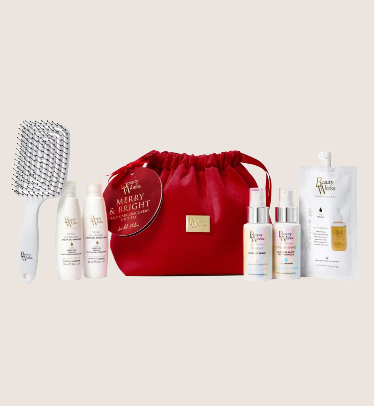 Beauty Works Merry & Bright Beauty Gift Set For Her