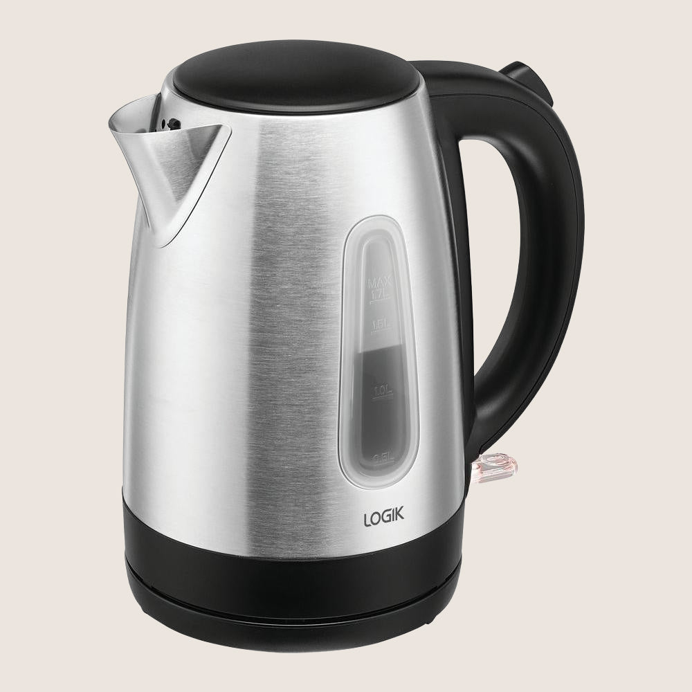 LOGIK L17JBS17 Jug Kettle with Brushed Steel Finish 1.7L - Stainless Steel