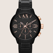 Armani Exchange Mens Urban Watch Black Stainless Steel Bracelet AX1350