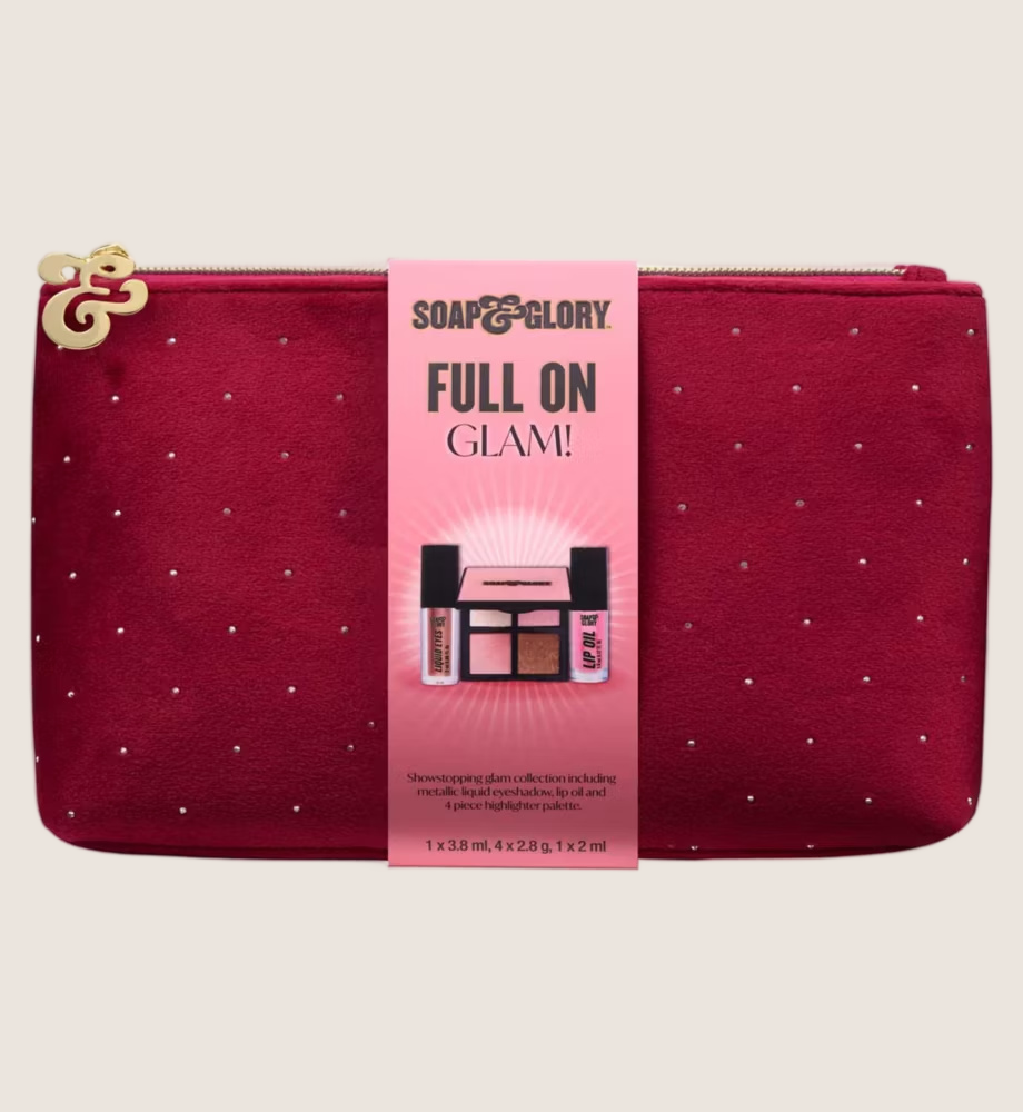 Soap & Glory Full On Glam! 3 Piece Cosmetics Gift Set Luxury Collection