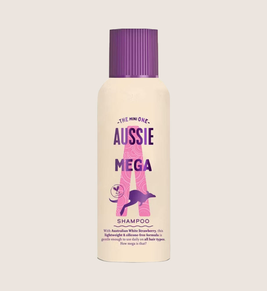 Aussie Mighty Mega Shampoo 400ml 400ml Natural Cleanse & Nourish