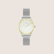 Ted Baker Ladies Silver White Dial Bracelet Watch TE50704001