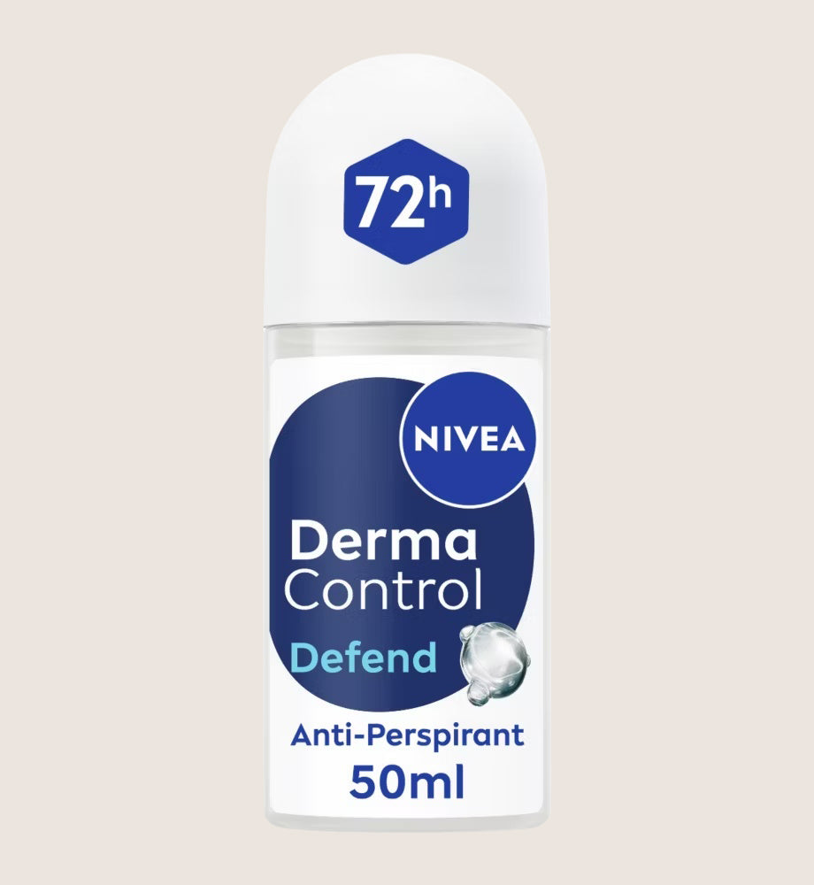 NIVEA Derma Control Defend Extra Comfort 72h Deodorant Roll On 72-Hour Protection 50ml