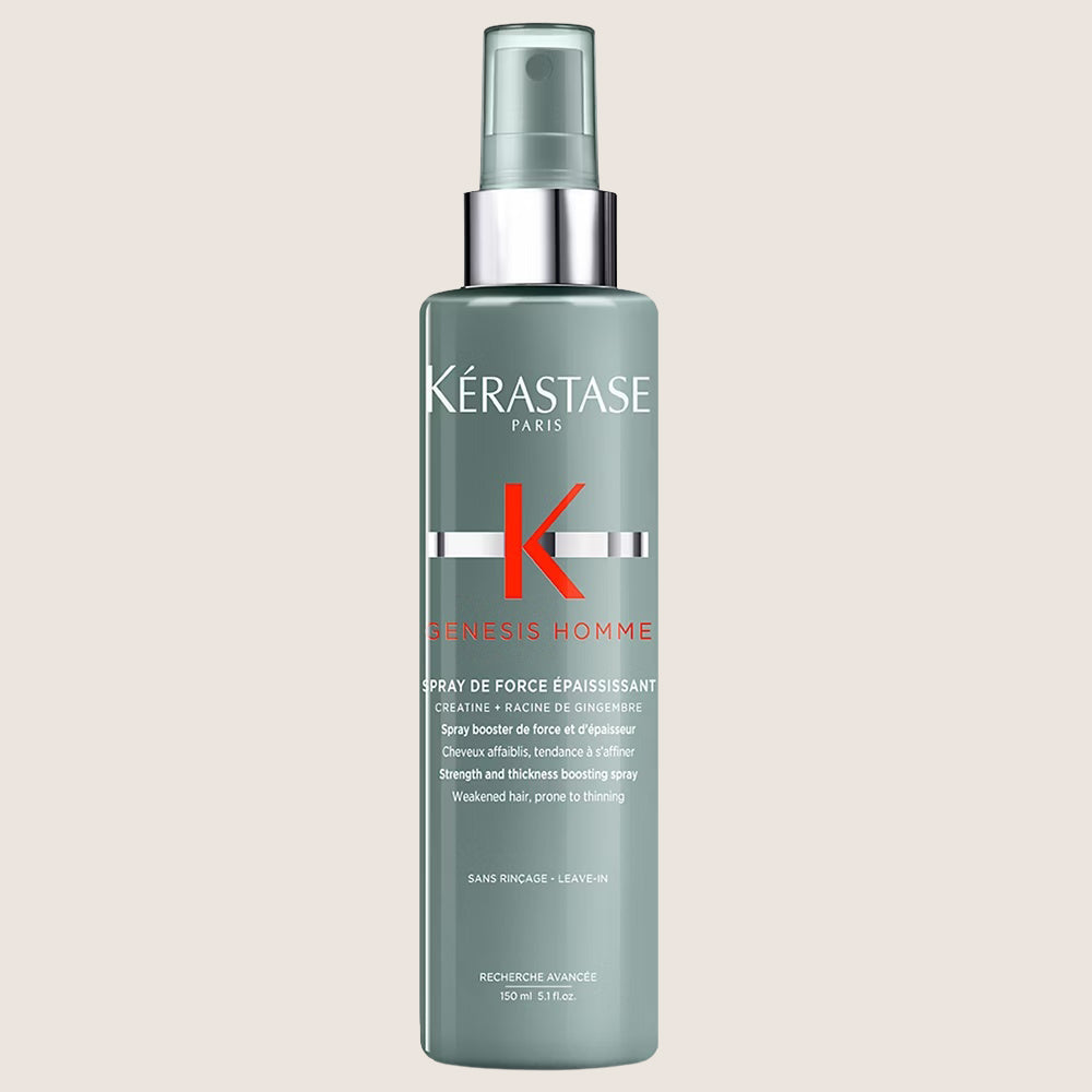 Kérastase Genesis Homme, Strength and Thickness Boosting Hair Spray, for Weakened Hair, Spray de Force Épaississant, Professional Care 150ml