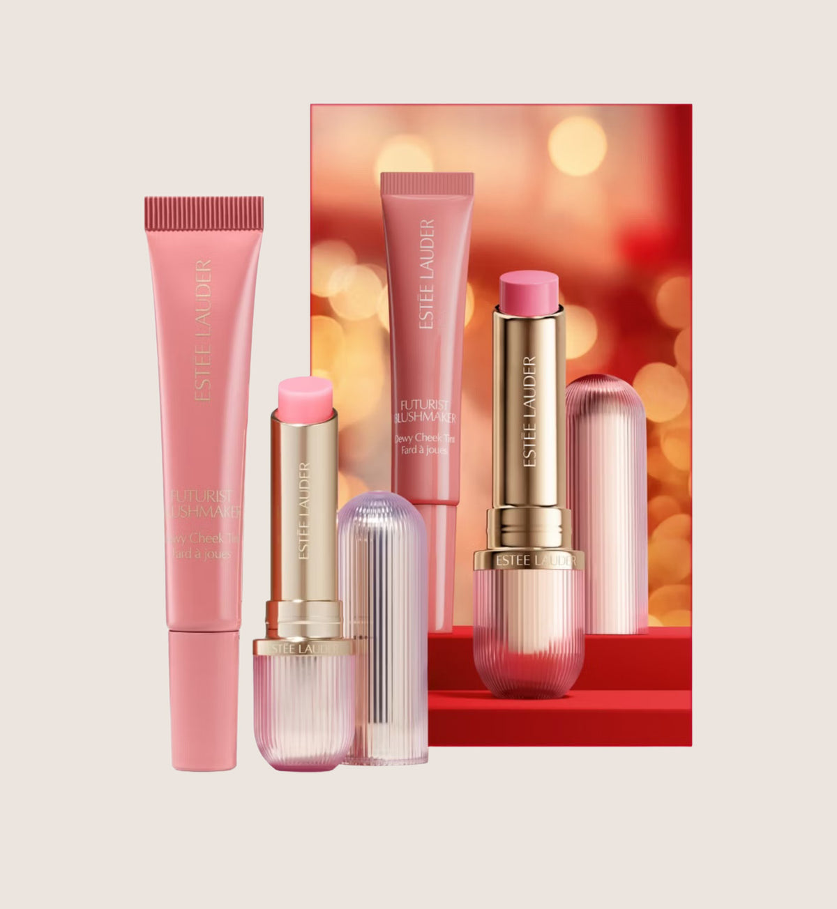 Estée Lauder Rosy Reception Futurist Blush & Balm Beauty Gift Set For Her